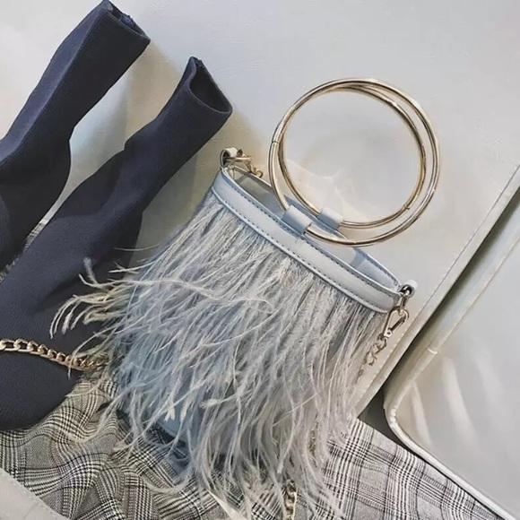 Feather Detail Handbags